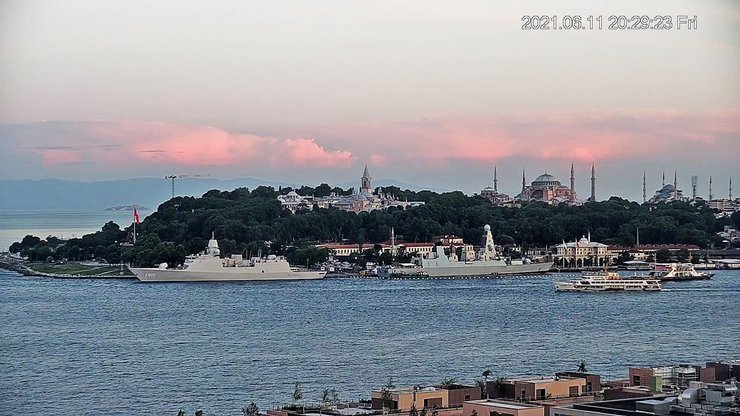 нато, черное море, корабли нато, эсминец, фрегат, британия, нидерланды, HNMLS Eversten F805, HMS Defender D36, учения, си бриз