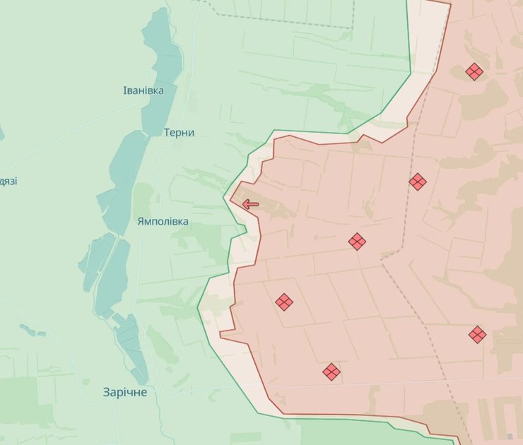Сватовское направление, карта боевых действий