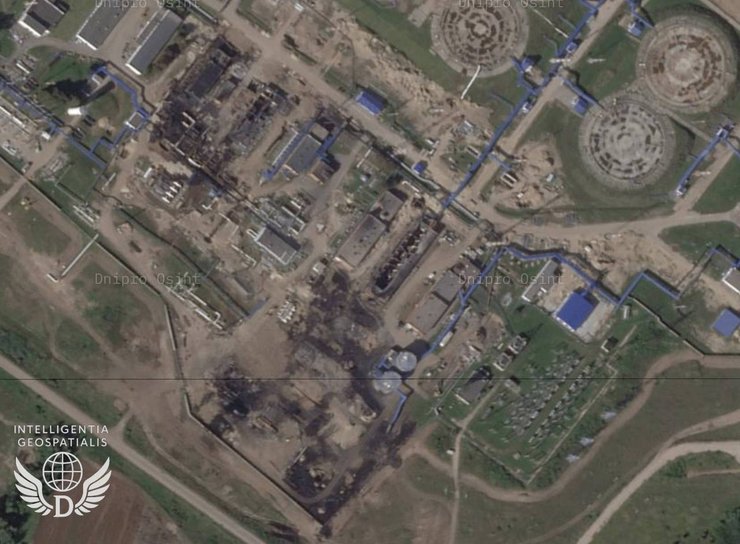 Спутниковые снимики НПС Унеча