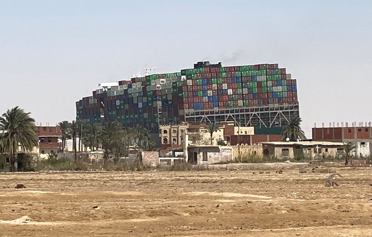 Ever Given, контейнеровоз, суэцкий канал, египет, пробка, корабли