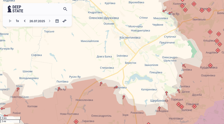 карта бойових дій