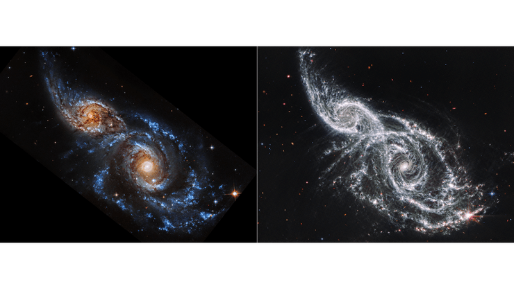 Спіральні галактики, IC 2163, NGC 2207