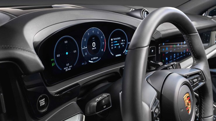 салон порше кайен, Porsche Cayenne 2023, новый Porsche Cayenne, Porsche Cayenne