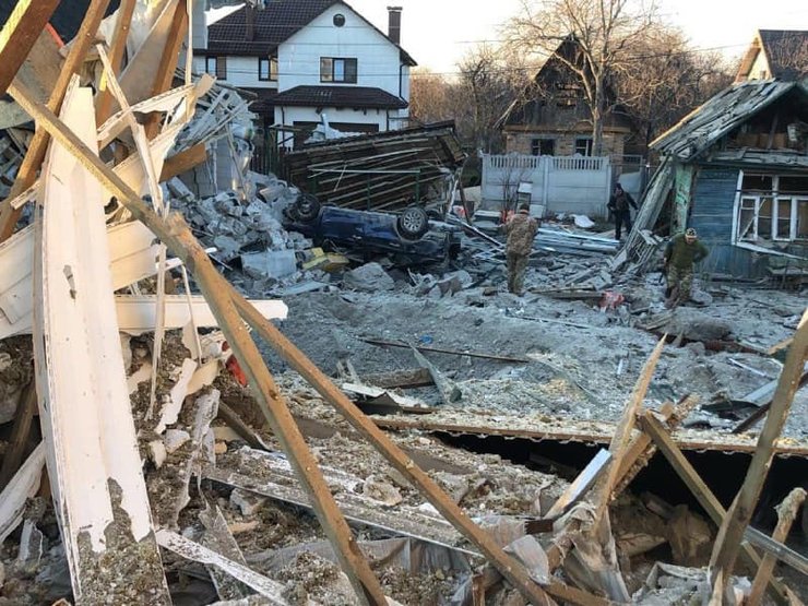 Киев, снаряды, обстрел