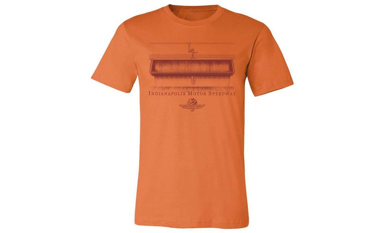 Футболка із зображенням пісуара та символікою Indianapolis Motor Speedway
