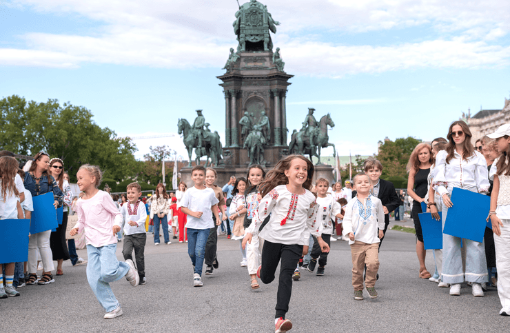 Флешмоб Олени Шоптенко у Відні