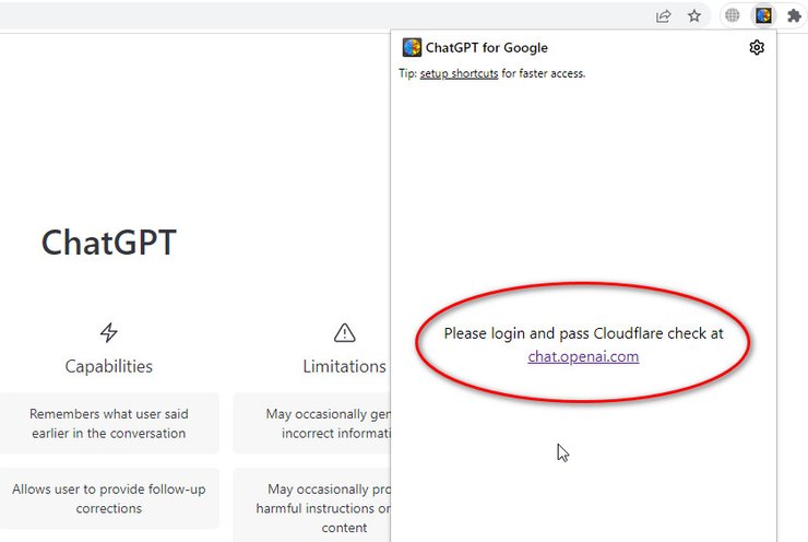 ChatGPT for Google, расширение ChatGPT, чат-бот, расширения, Google Chrome
