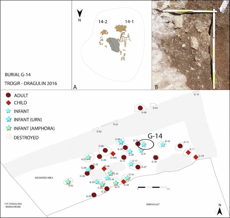 Хорватия, археологи, археология, близнецы, захоронения, история, кладбище, Римская империя