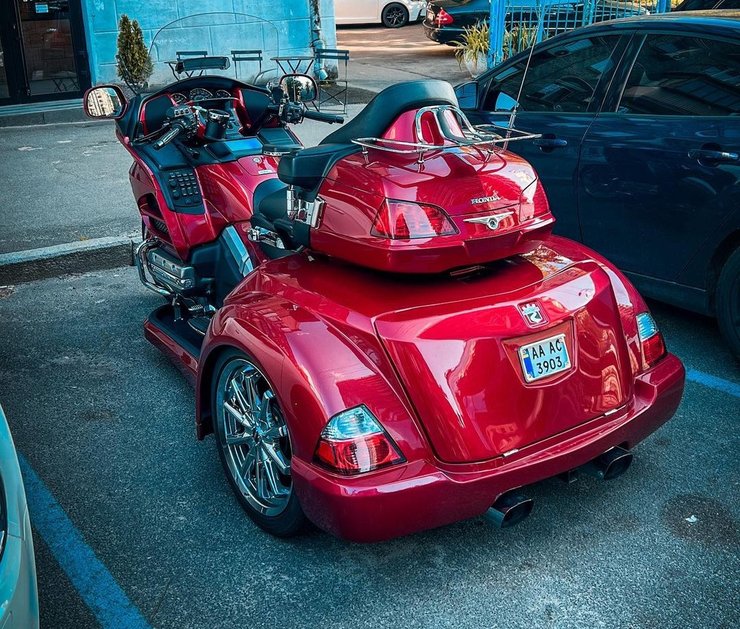 трехколесный мотоцикл, Honda Gold Wing, Honda Gold Wing Roadsmith, Honda GL1800 Gold Wing, мотоцикл Honda