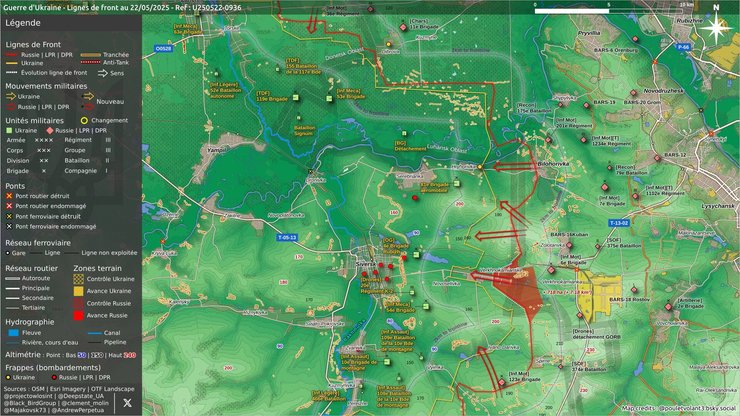 Карта боїв на Донеччині