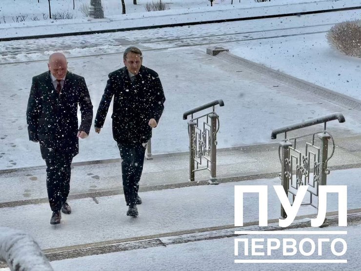 Глава КГБ Беларуси Иван Тертель и директор Службы внешней разведки РФ Сергей Нарышкин