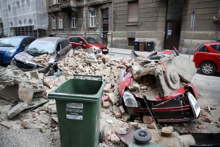 хорватия, загреб, землетрясение