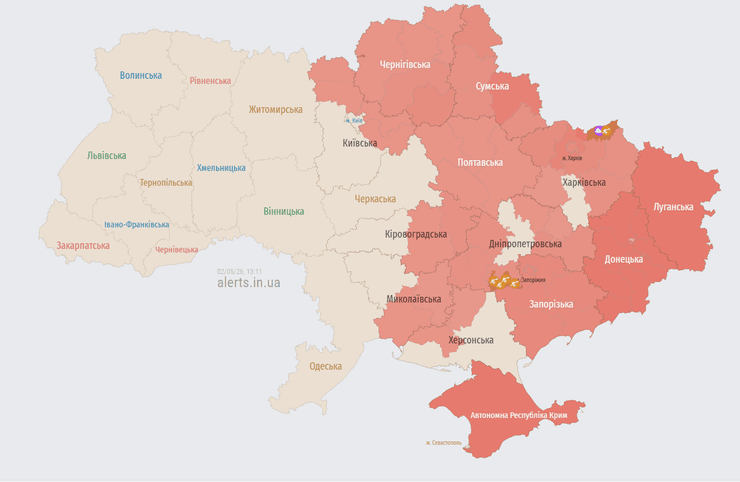 тревога в Украине