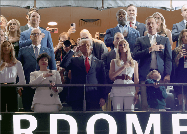 Дональд Трамп с дочерью Иванкой