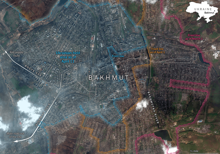 кто контролирует бахмут