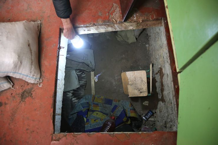 Подвал, где держали людей