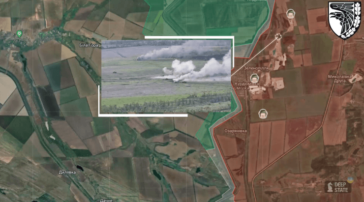 Карта бойових дій на Донбасі