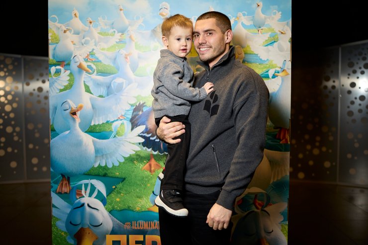 Никита Добрынин с сыном