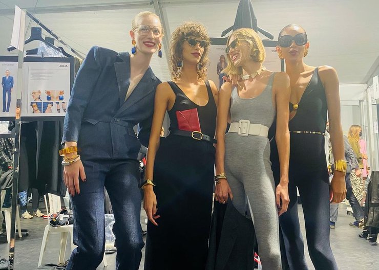 Saint Laurent, сен лоран, показ сен лоран, аня рубик, после показа