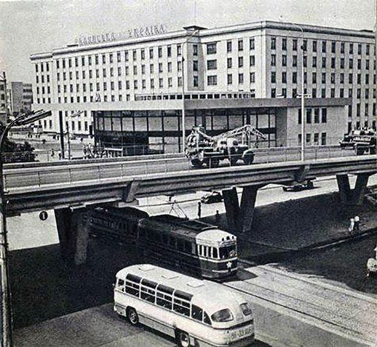 архивное фото, шулявский путепровод, шулявский мост