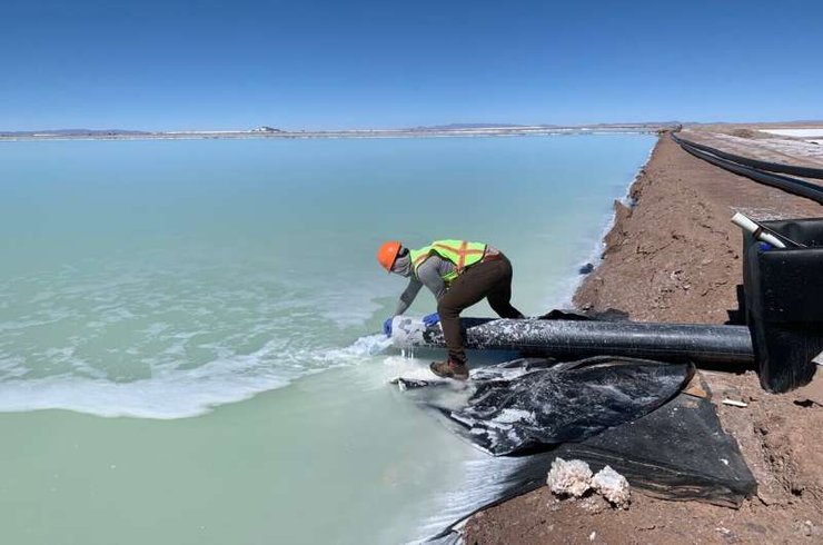 озеро добыча лития