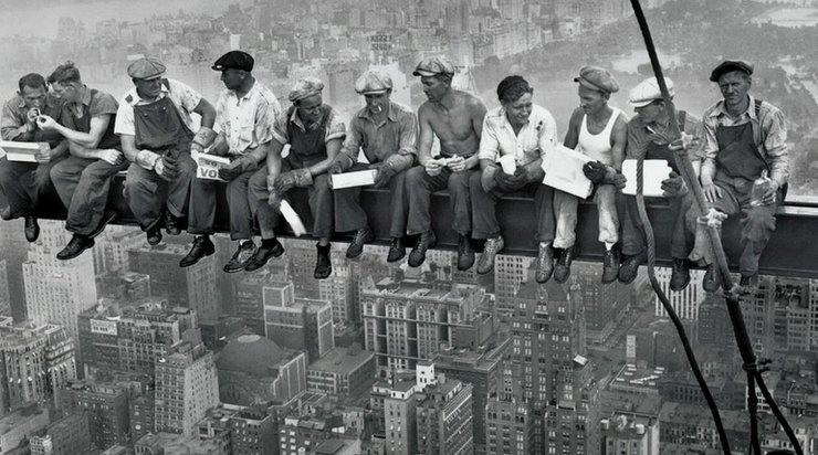 Киану Ривз, учебник, Обед на небоскребе