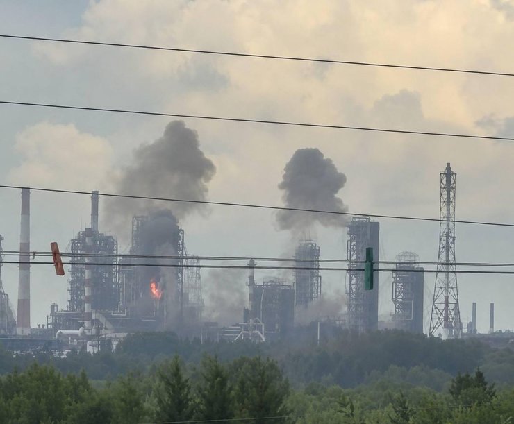 НПЗ Омськ пожежа на Омському НПЗ внаслідок атаки дронів у липні 2026 року