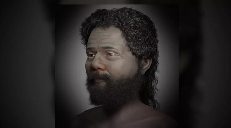 реконструкция лица, древний мужчина, Иерихон, Палестина