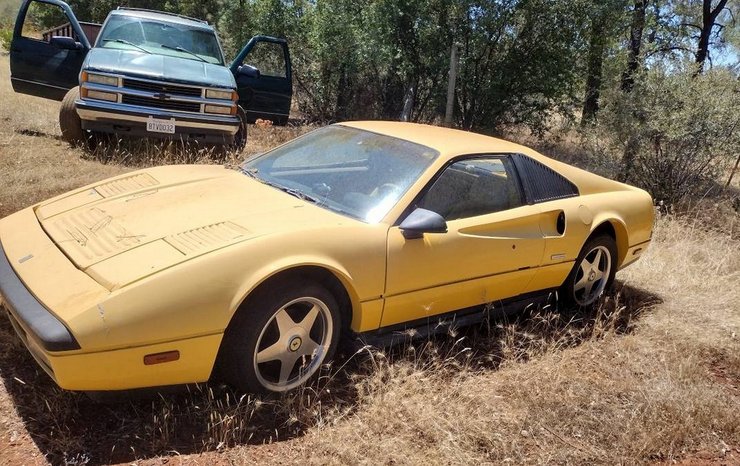 Ferrari 328, Ferrari 328 GTB, Ferrari 328 1988, суперкар Ferrari, покинуті авто