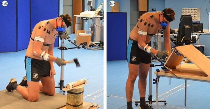 Чоловік, сокира, експеримент