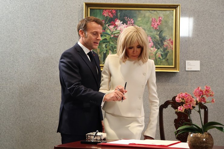 эмманюэль макрон, брижит макрон