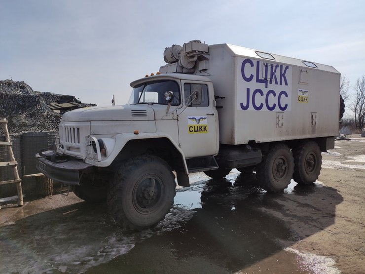 грузовик украинской стороны сцкк