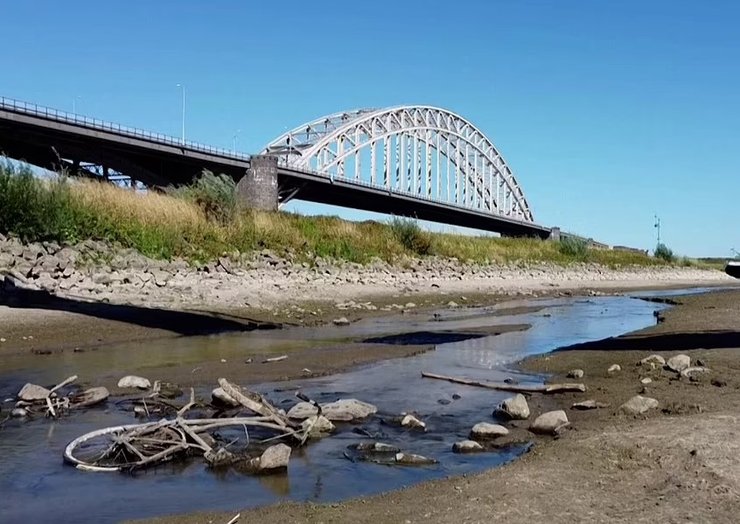 засуха, Европа, река Рейн, Германия