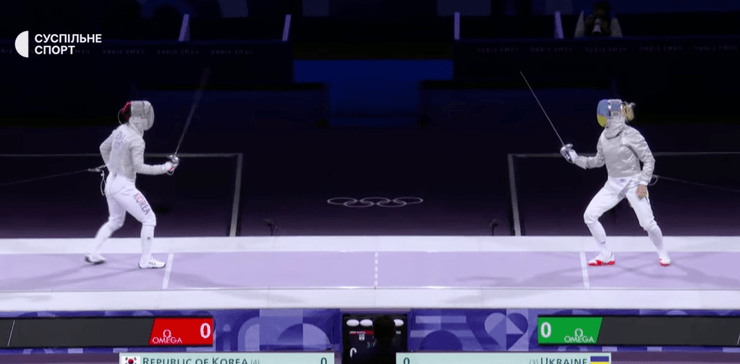 Ольга Харлан розпочала фінал змагань з фехтування