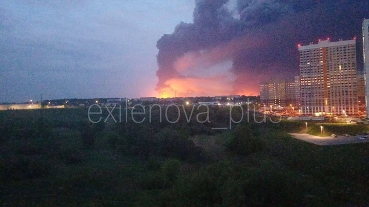Пожежа на НПЗ в Рязані