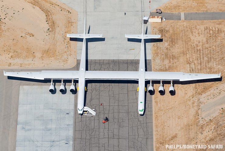 Stratolaunch, самый большой самолет, самолет, пол аллен