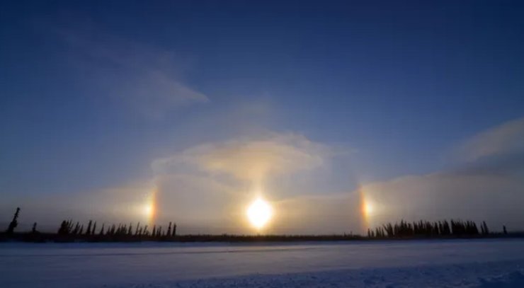 сонячні пси гало світло світло Сонце