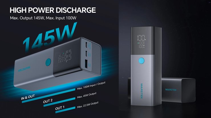 Marstek P288D 25000mAh повербанк характеристики мощность