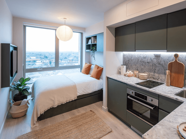 Студия в доме с коливингом