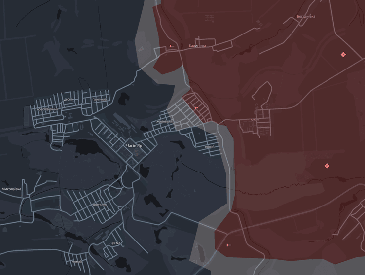 Часів Яр карта