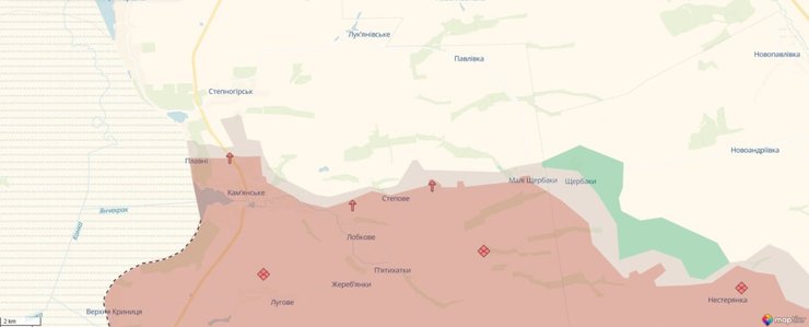 ВС РФ оккупировали Каменское