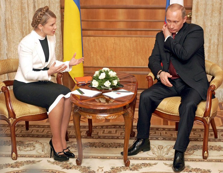 Юлия Тимошенко, Владимир Путин, отношения Украины и РФ