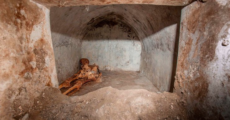 Маркус Венериус Секундио, гробница, помпеи, раскопки, археология