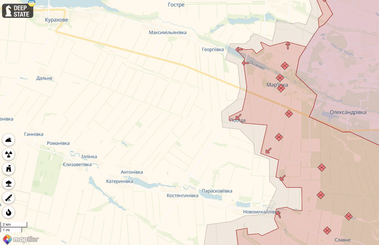 победа марьинка карта