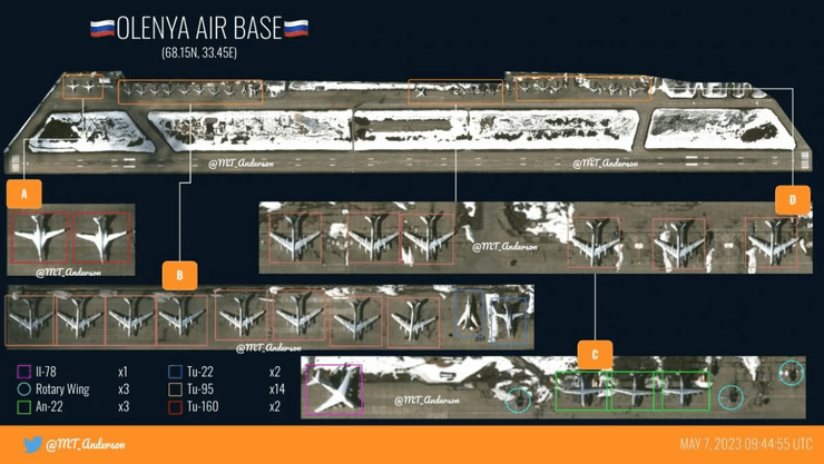 аэродром, самолеты, авиабаза оленья, оленья самолеты, российские бомбардировщики