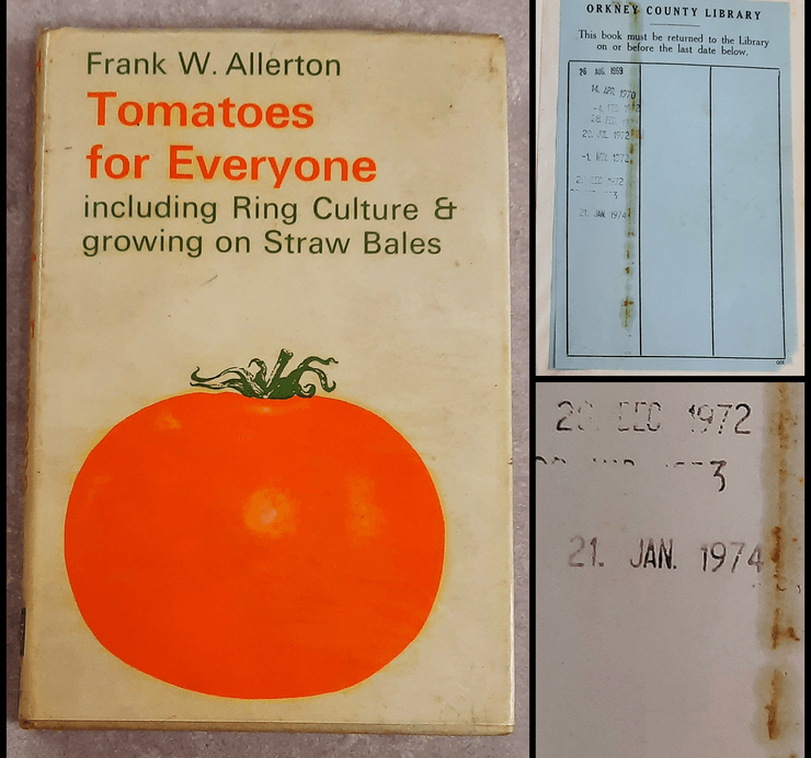 Книгу вернули спустя 50 лет, книга, необычная книга, вернули спустя 50 лет, полвека, книга о помидорах,