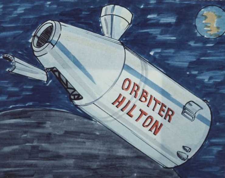 отель, лунный отель, челнок, хилтон