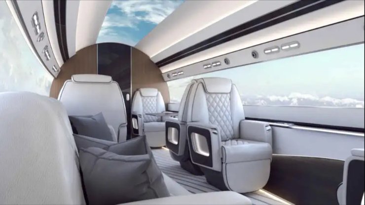 Зсередини літак сповнений високотехнологічних інновацій