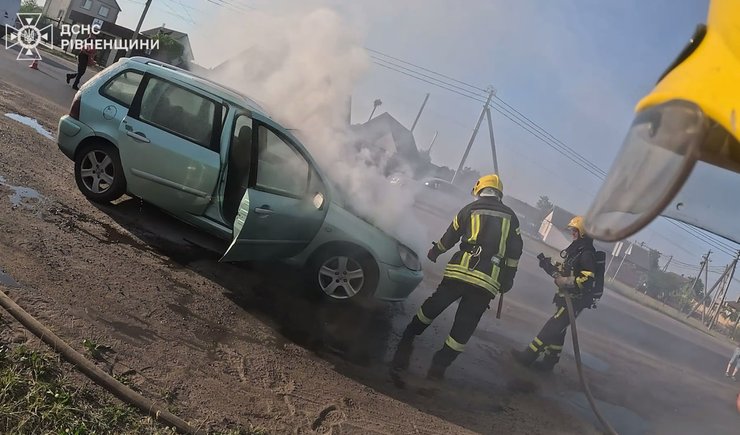 30 червня ще один випадок загоряння автомобіля стався на Рівненщині.
