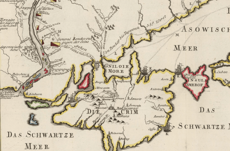 карта крыма, история крыма, крымские войны, история россии, чей крым